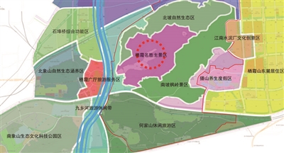 南京市规划局日前公示了《栖霞山片区控制性详细规划,栖霞山景区将
