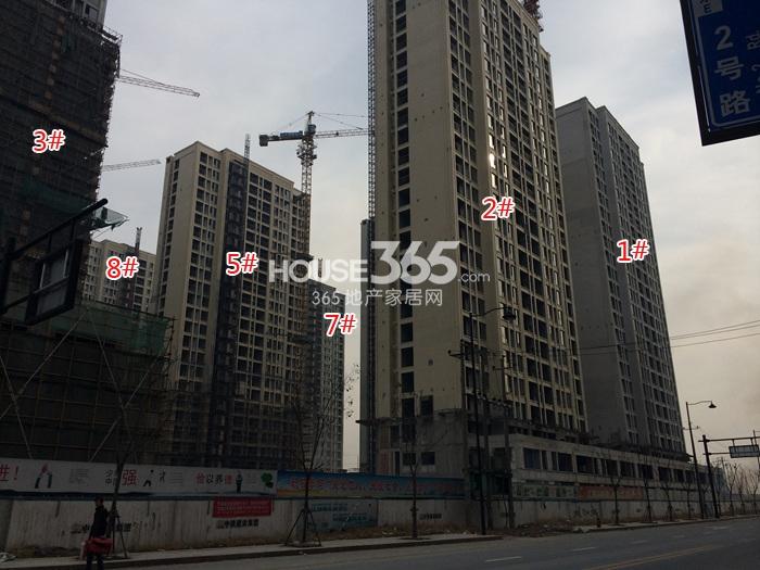 保亿风景晨园1、2、3、5、7、8号楼施工进程图（2015.2）