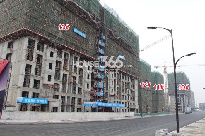 富力西溪悦居10、11、12、13号楼施工进程图（2015.2）