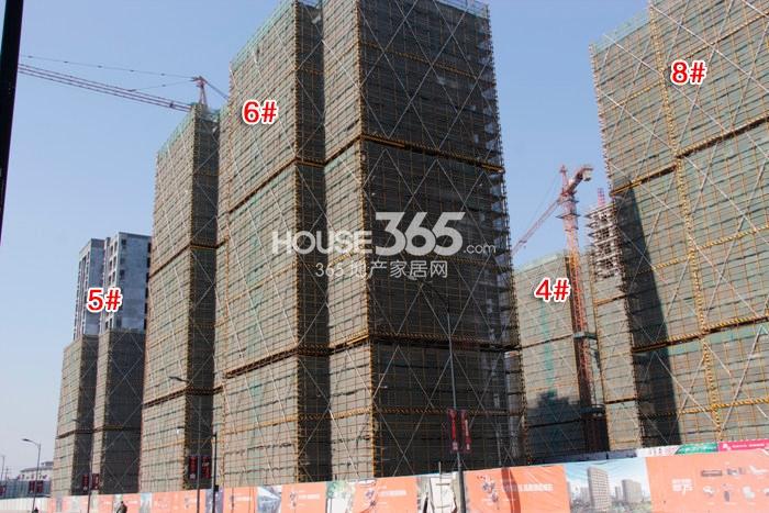 中大普升4、5、6、8号楼施工进度实景图 2015年2月摄
