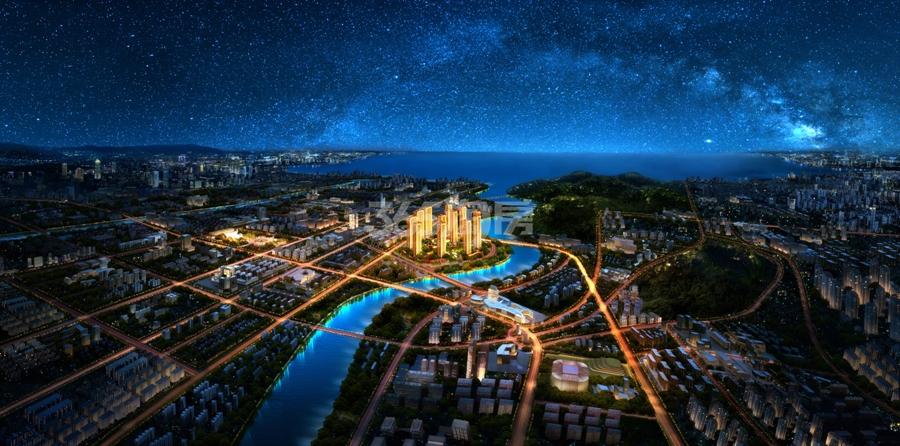 美丽湾鸟瞰图