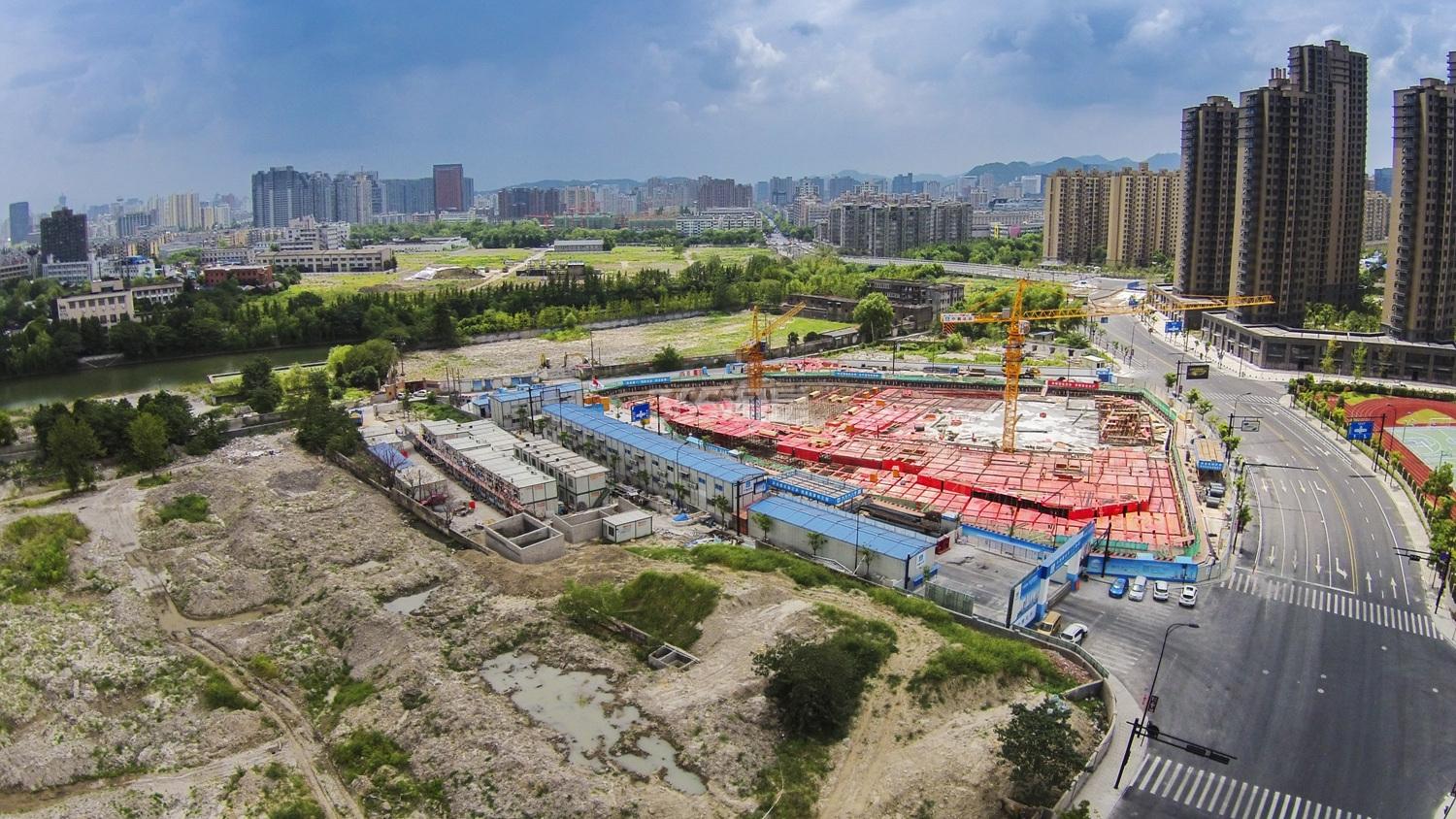 2015年9月初大悦城中粮天悦项目航拍实景--施工现场