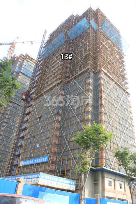 滨江万家名城二期13号楼施工实景图 2015年10月摄