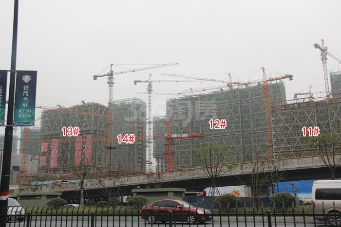 滨江华家池11-13号楼施工进度实景图 2015年11月摄