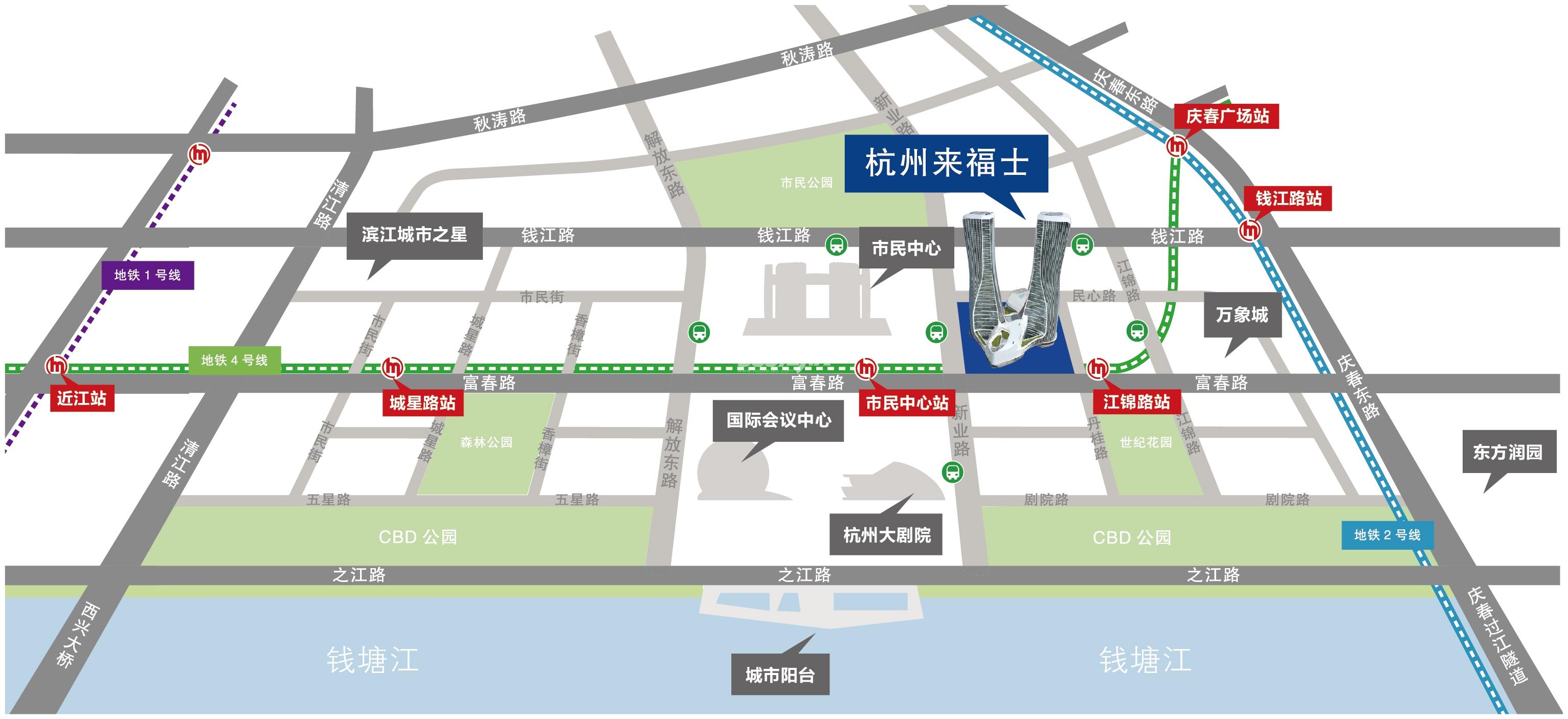 杭州来福士交通图