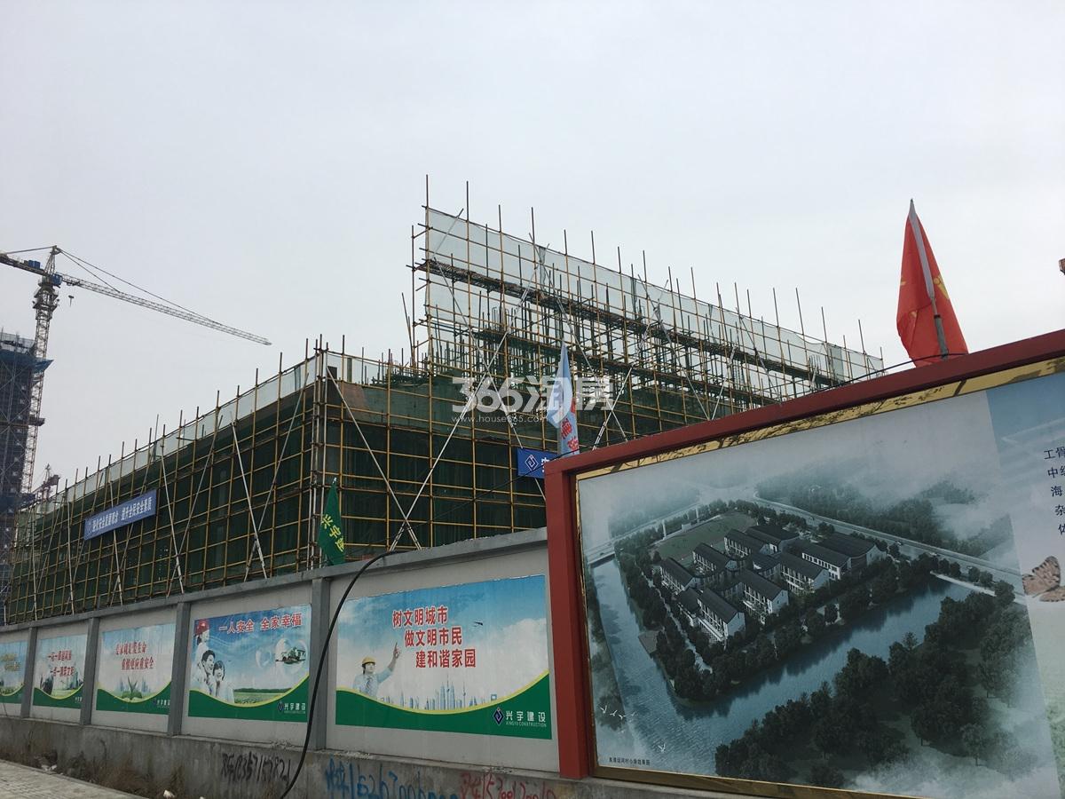 2017年2月初滨江旭辉万家之星周边在建运河小学