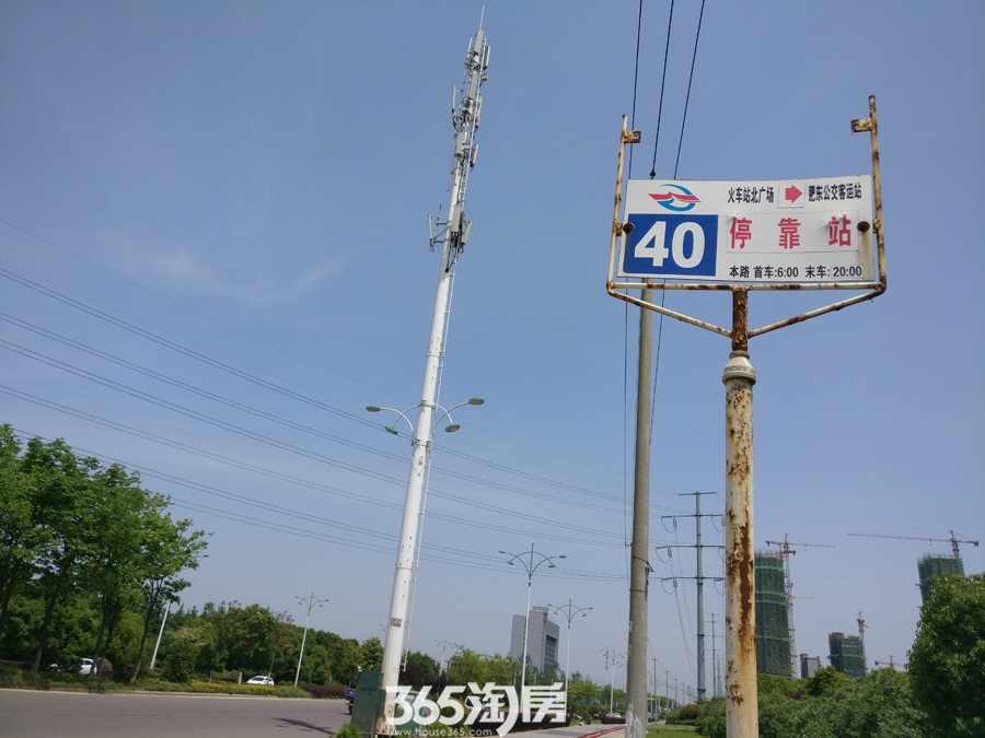 华地紫悦府周边公交站牌（2017.05）
