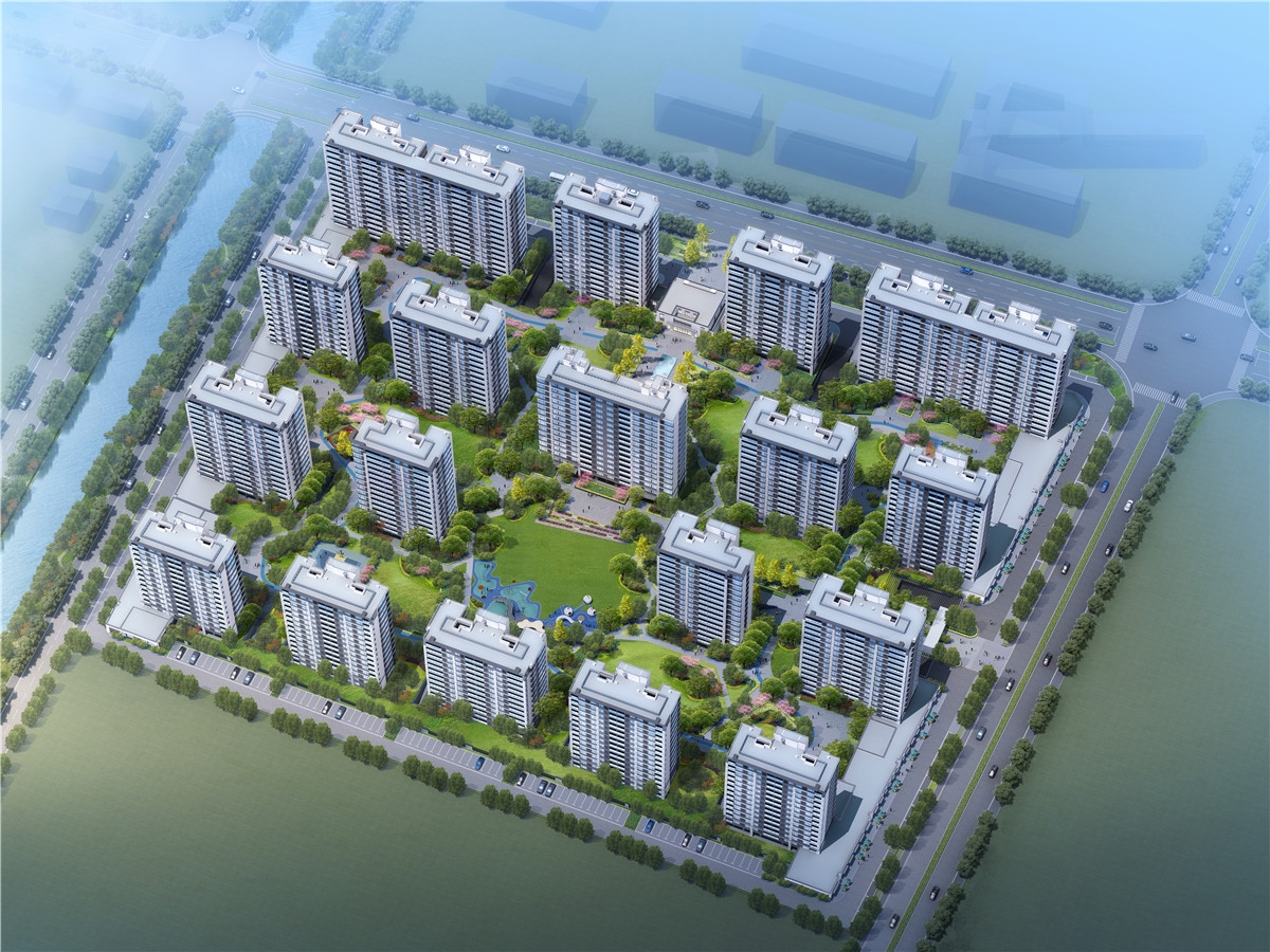 悦融湾楼栋鸟瞰图