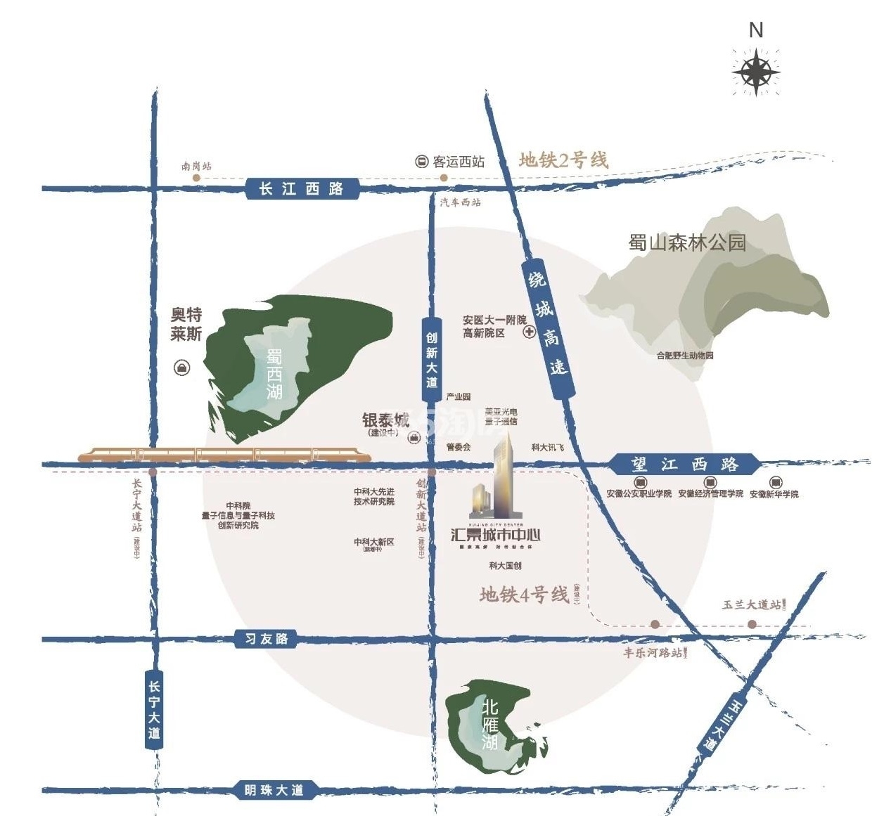 汇景城市中心交通图